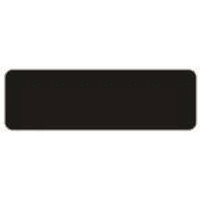 7/8" x 2 3/4" Laserable Black Brass Name Badge Plate