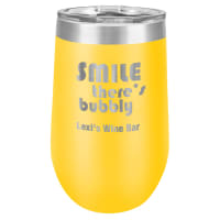 Polar Camel 16 oz. Yellow Vacuum Insulated Stemless Tumbler with Lid