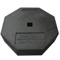 18 1/2" x 18 1/2" 60 lb. Rubber Base, No Wheels
