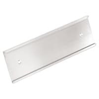 2" x 4", Shiny Silver, Kota Pro Aluminum Wall Bracket with Mounting Holes, Fits 1/16" Thick Plastic Insert