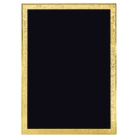 5" x 7" Black Plated Steel Florentine Border Designer Plaque Plate