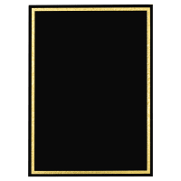7" x 10" Black Florentine Frame Designer Plaque Plate