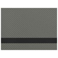 12" x 24" Gray Carbon Fiber/Black Laserable Leatherette Sheet Stock with Kota Pro Adhesive