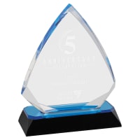 5 3/4" Blue Arrow Diamond Corner Base Impress Acrylic