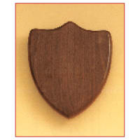 7" x 8" Airflyte American Walnut Shield Plaque