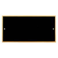 2 1/4" x 3 3/4" Black Laserable Brass Plate with Gold Border and 2 Holes