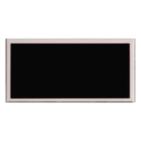 1 1/2" x 3" Laserable Aluminum Black Plate with Silver Border