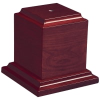 4 3/4" x 4 3/4" Rosewood Piano Finish Trophy Base
