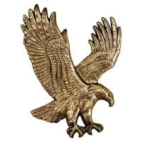6x8 Antique Bronze Eagle Relief