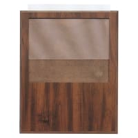 12" x 15" Walnut Finish Photo Plaque - Holds 8"x10" Photo