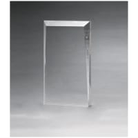 5" x 7 3/4" Apex Series Clear Acrylic Award with Red Highlights-Upright Only