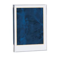 5" x 7 5/8" Sapphire Marble Acrylic Award Upright Only