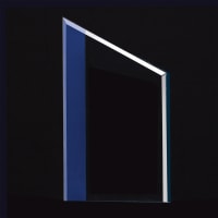 8" Zenith Series Jade Acrylic with Blue Highlights-Upright Only