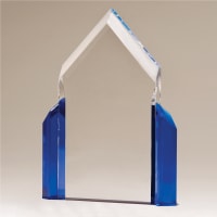 6 1/2" x 9" Peak Series Acrylic with Blue Accents-Upright Only
