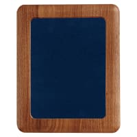 14" x 17" American Walnut Airflyte Frame with Blue Velour Backing (Assembled)