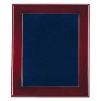 12" x 15" Rosewood Piano Finish Frame with Blue Velour Backing (Assembled)