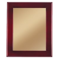 12" x 15" Rosewood Piano Finish Frame with Brushed Gold Metal Backing (Assembled)