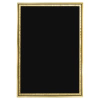 4" x 6" Black/Gold Brass Plated Steel Florentine Plaque Plate