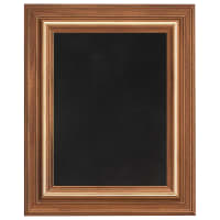 18" x 25" American Walnut Airflyte Frame with Gold Trim and Black Velour Backing (Assembled)