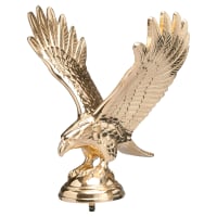 7 1/4" Brass Plated Large Eagle with Stud