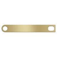 13/16" x 6" Brushed Brass Gavel Band