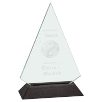 5" x 7" Jade Triangle Pop-In Acrylic (Base not included)