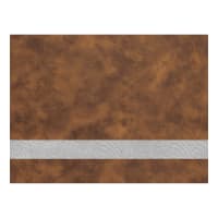 12" x 24" Rustic/Silver Premier Laserable Leatherette Sheet Stock with Kota Pro Adhesive