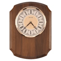 10 1/2" x 13" Walnut Plaque with Cut-Out for Clock-No Clock, No Plate