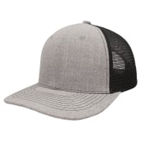 Heather Gray/Black BrimCo Classic 6-Panel Trucker Hat