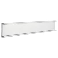 1" x 6", Polished Silver, Kota Pro Aluminum Wall Bracket without Mounting Holes, Fits 1/16" Thick Plastic Insert