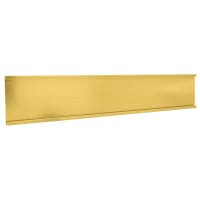 1 1/2" x 4", Yellow Gold, Kota Pro Aluminum Wall Bracket without Mounting Holes, Fits 1/16" Thick Plastic Insert