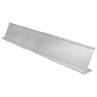 2" x 12", Polished Silver, Kota Pro Aluminum Desk Holder, Fits 1/16" Thick Plastic Insert