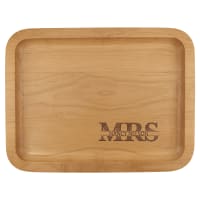 13 5/8" x 10 5/8" Alder Tray with 9" x 12" Recessed Center