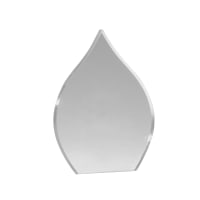 8 1/4" Blue Flame Acrylic with Clear Pop-Out Center-Clear Replacement Pop-Out Upright Only.