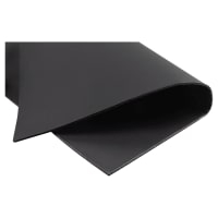 12" x 24" Black/Black Smooth Finish Laserable Leatherette Sheet Stock with Kota Pro Adhesive