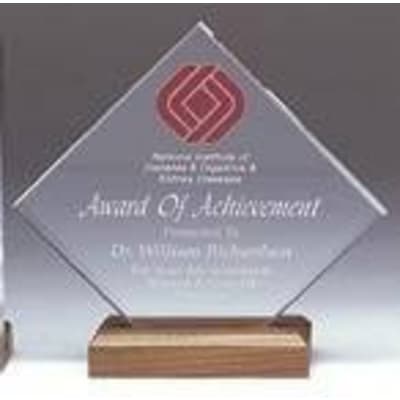 4" x 4" Clear Diamond Acrylic (Base not included)