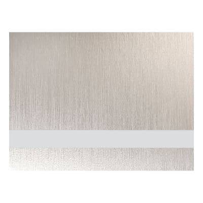 12" x 24" x .025" Satin Silver Aluminum