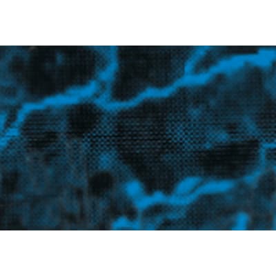 12" x 24" x .015" Blue Marble Laserable Brass Plated Steel