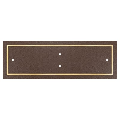 9" x 3" Bronze/Brown Rectangle Cast Aluminum Sign with 2 Mounting Screws