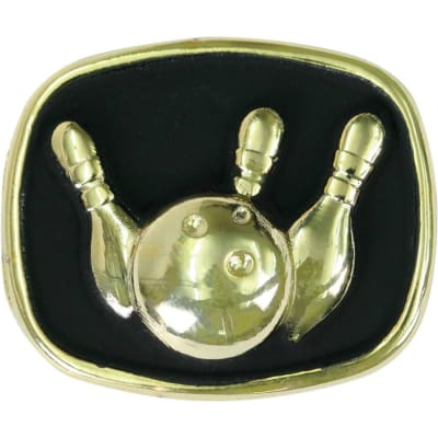 Gold/Black Bowling Champion Ring Insert