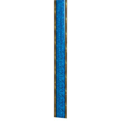 45" Blue/Gold Round Dazzle Trophy Column
