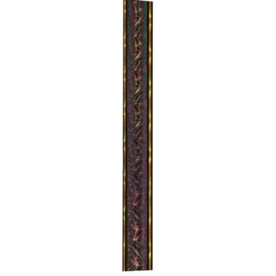 45" Black/Gold Round Dazzle Trophy Column