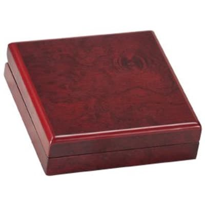 4 1/4" x 4 1/4" Rosewood Finish Medal Box