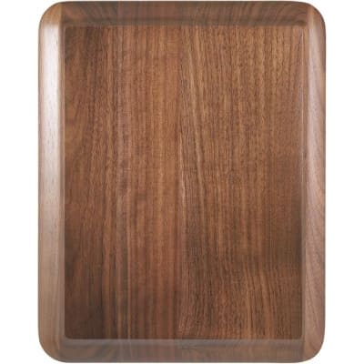 8" x 10" Round Corner Raised Face Genuine Walnut Plaque