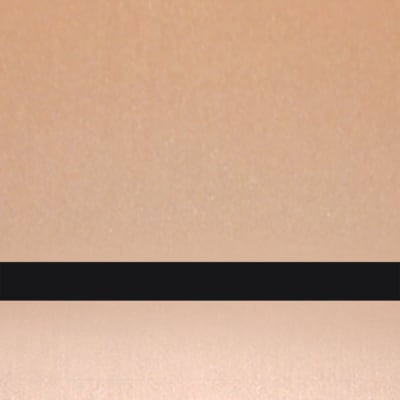 12" x 24" x .004" Brushed Copper/Black UltraThins Plastic w/Adhesive