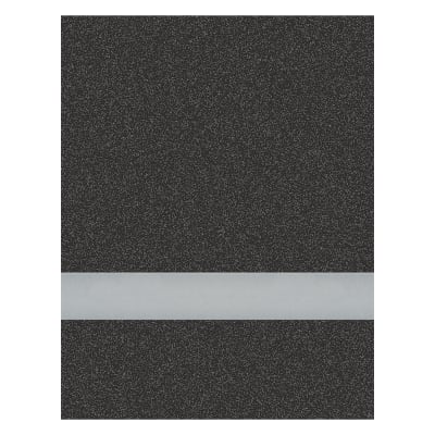 11 1/2" x 24" x 1/16" Graphite/Silver Duets Laser Indoor Plastic