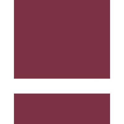 12" x 24" x 1/16" Clear Matte/Maroon Duest Reverse Laser XT Plastic