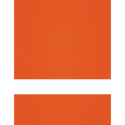 24" x 24" x 1/16" Clear Matte/Orange Duets Reverse Laser XT Plastic