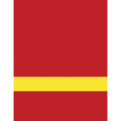 12" x 24" x 1/16" Red/Yellow Matte Duets Laser XT Plastic