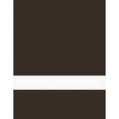 24" x 24" x 1/16" Chocolate Brown/White Matte Duets Laser XT Plastic